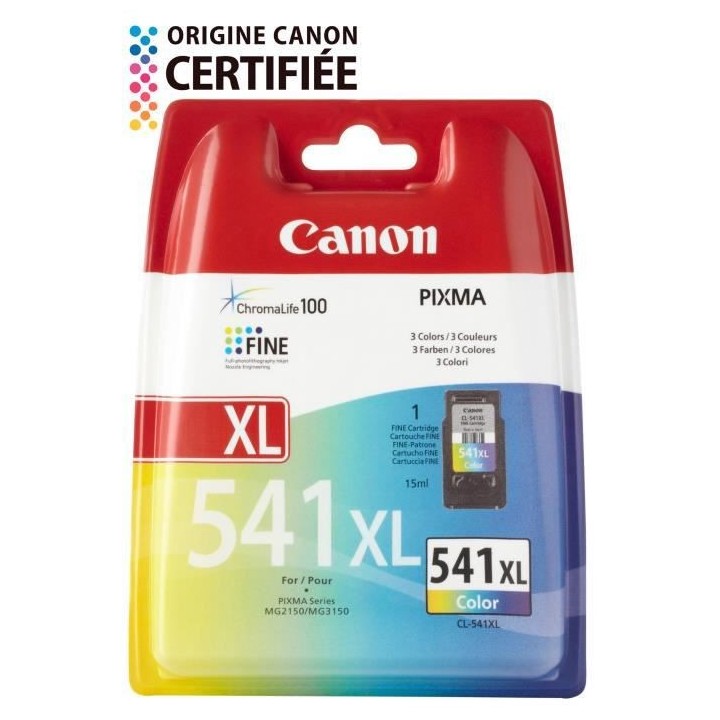 CANON Cartouche d'encre CL-541 XL grande capacité Couleur (CL541XL)