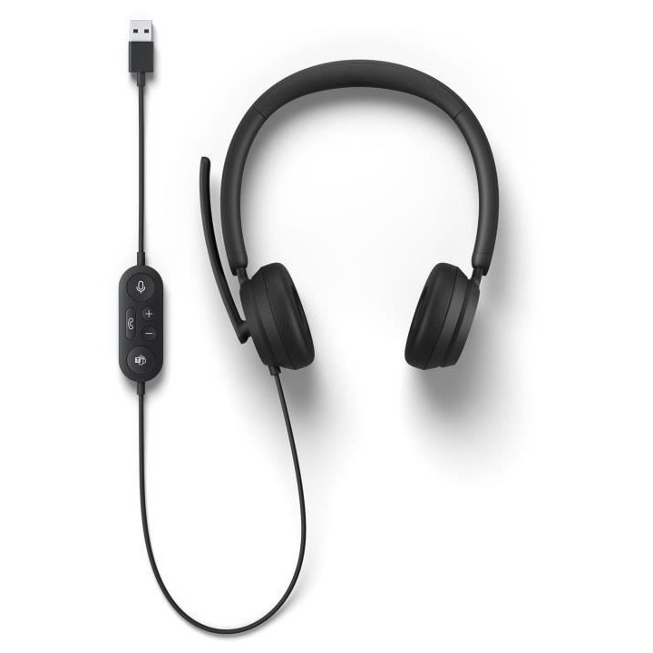 MICROSOFT Modern USB Headset - Casque filaire USB - Bouton Microsoft T