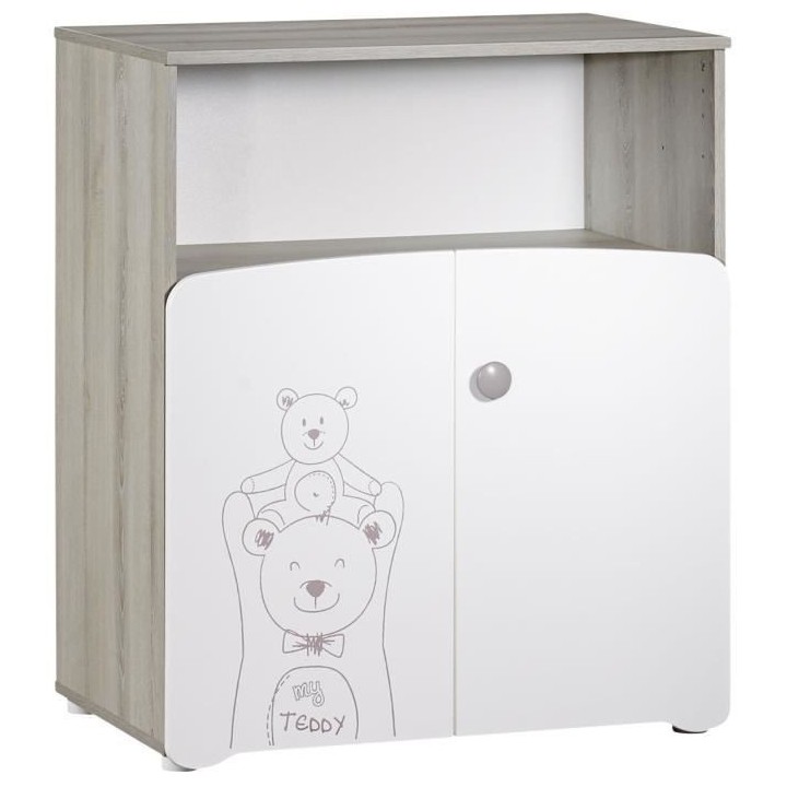 BABYPRICE Commode a langer 2 portes TEDDY