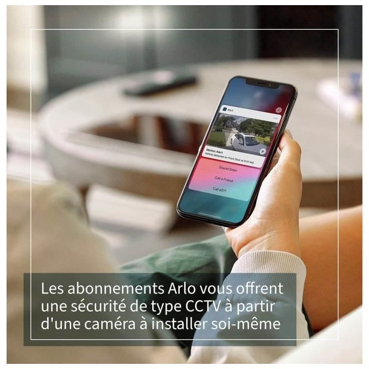 Arlo Pro 3 - Pack de 1 caméra de surveillance Wifi sans fil - Blanc -