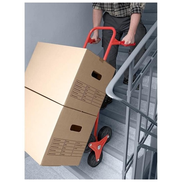 MEISTER Diable pliant spécial escalier- Charge maximale 120 kg