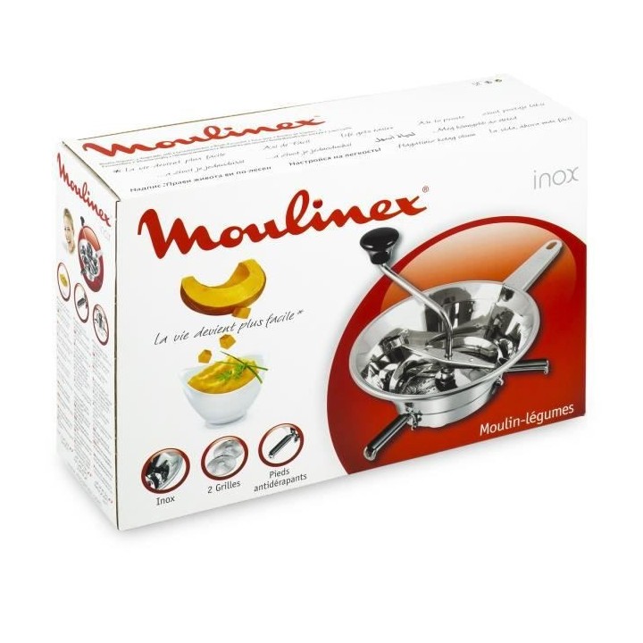 MOULINEX Moulin a légumes A40106 19 cm gris