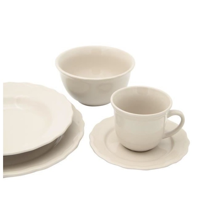 Service de table - 24 pieces - Collection Patrimo - beige
