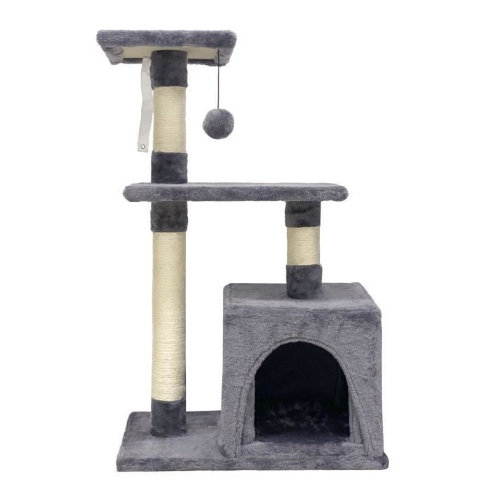 POPPY Arbre a chat - 50x30x80cm - Gris