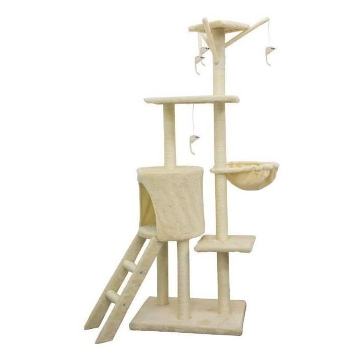 JIPSY Arbre a chat Beige - 79 x 34 x 138 cm - Beige