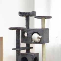 SUZI - Arbre a chat - 50 x 50 x 125 cm - Gris