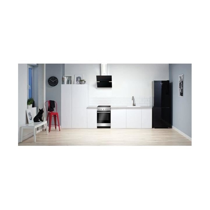 AMICA ACV6003S Cuisiniere Vitroceramique 60X60 Cm Silver