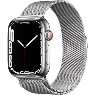 Apple Watch Series 7 GPS + Cellular - 45mm - Boîtier Silver Stainless