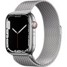 Apple Watch Series 7 GPS + Cellular - 45mm - Boîtier Silver Stainless Steel - Bracelet Silver Milanese Loop