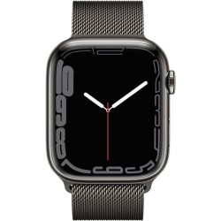 Apple Watch Series 7 GPS + Cellular - 45mm - Boîtier Graphite Stainless Steel - Bracelet Graphite Milanese Loop