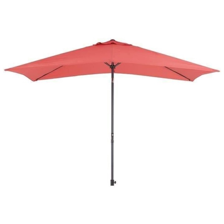 Parasol droit 3x2 m inclinable - Mât Aluminium avec toile polyester 1