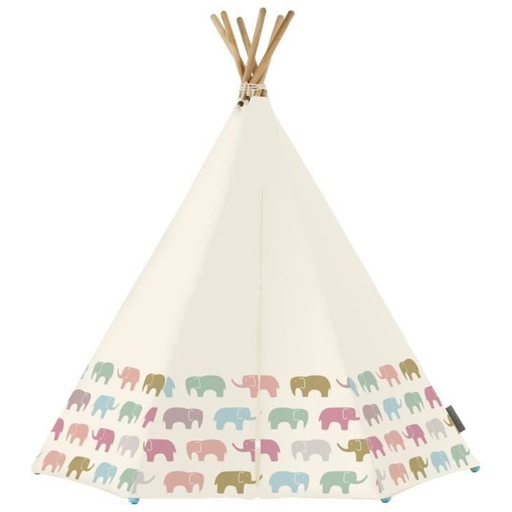 AROUND THE CRIB - Tente Rainbow Elephant Tent w/LED & MAT