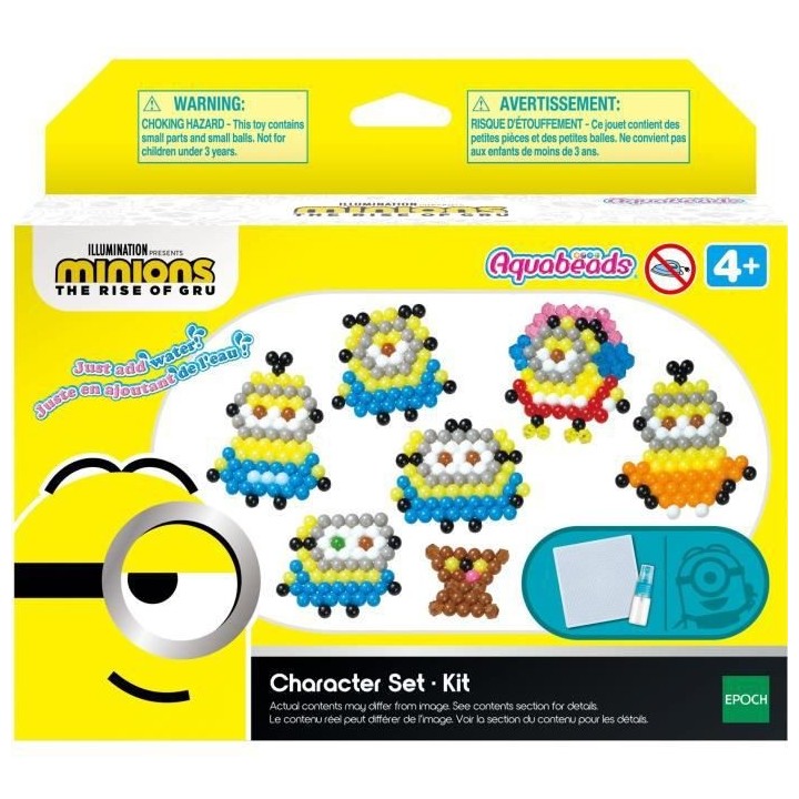 Le kit Les minions 2 : Il était une fois Gru - AQUABEADS - 31605 - Pe