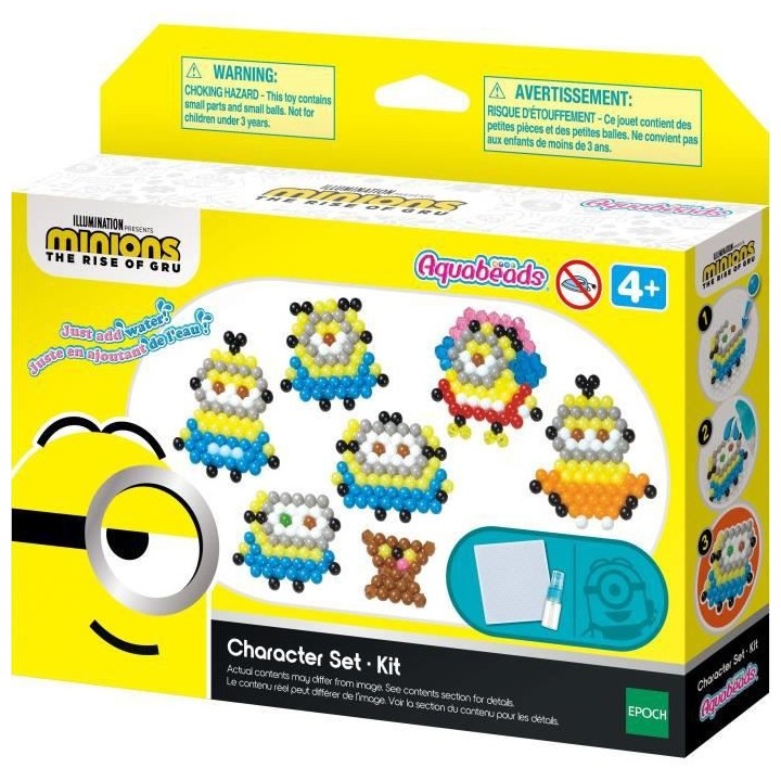 Le kit Les minions 2 : Il était une fois Gru - AQUABEADS - 31605 - Pe
