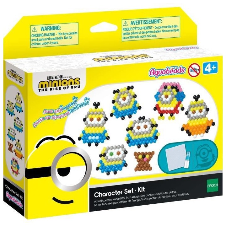 Le kit Les minions 2 : Il était une fois Gru - AQUABEADS - 31605 - Pe