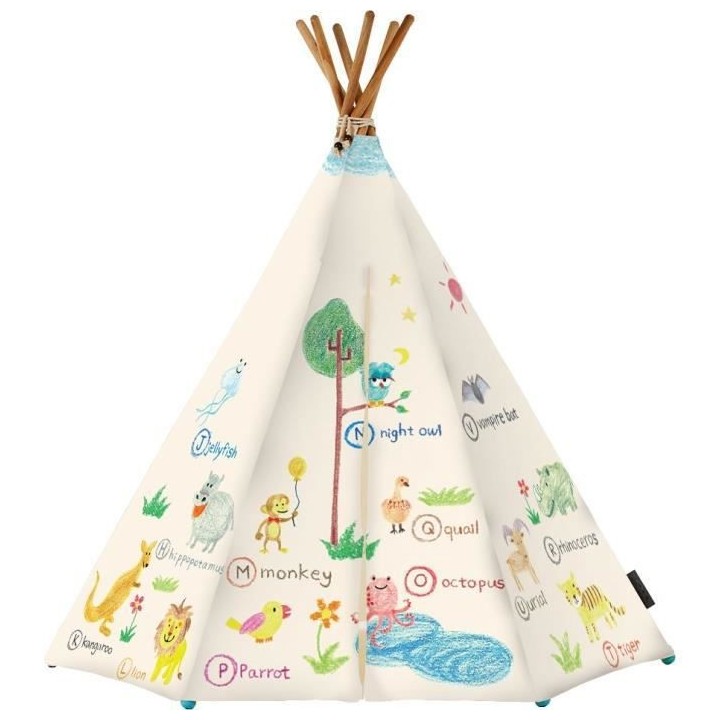 AROUND THE CRIB - Tente Serrengeti Animals avec LED & Tapis