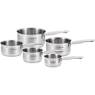 Lot de 5 Casseroles Arthur Martin 12-14-16-18-20 cm - Acier Inoxydable