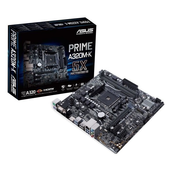 ASUS Carte mere PRIME A320M-K - 90MB0TV0-M0EAY0