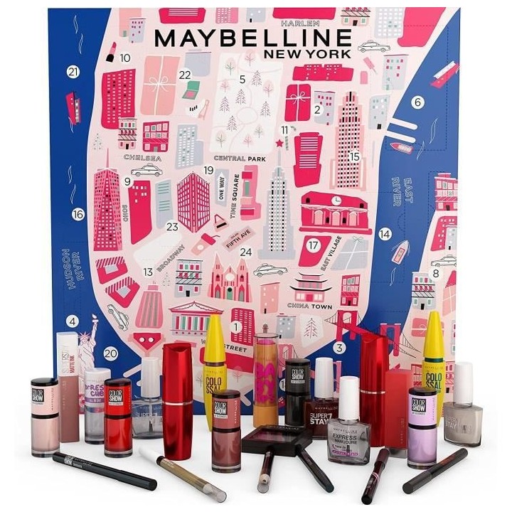 Calendrier de l'avent - MAYBELLINE NEW YORK - Coffret Maquillage