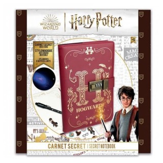 Carnet Secret Harry Potter avec cadenas a code et stylo magique invisi
