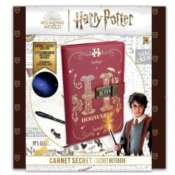 Carnet Secret Harry Potter avec cadenas a code et stylo magique invisible