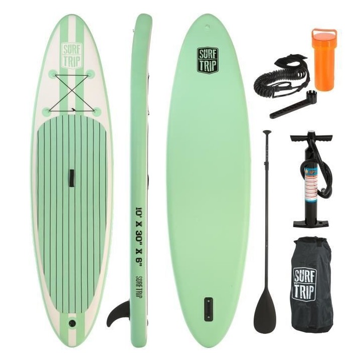 SURF TRIP - Pack paddle gonflable - 305x76x15cm - 10'