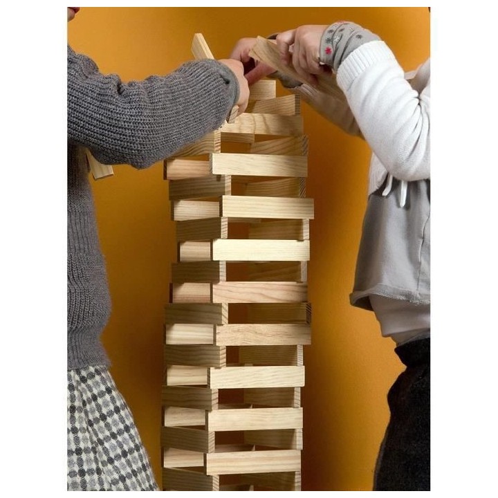 Jeu de construction - Baril de 200 planchettes en bois - JOUECABOIS -