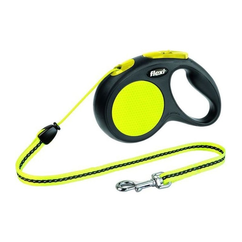 KERBL Laisse-corde Flexi GiantNeon M - Longueur : 5 m - Poids max : 20 kg - Pour chien