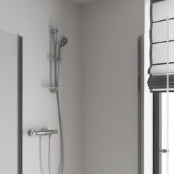 GROHE Robinet de douche thermostatique Precision Feel, pommeau de douche Vitalio Comfort 3 jets, 34791000