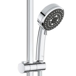 GROHE Robinet de douche thermostatique Precision Feel, pommeau de douche Vitalio Comfort 3 jets, 34791000