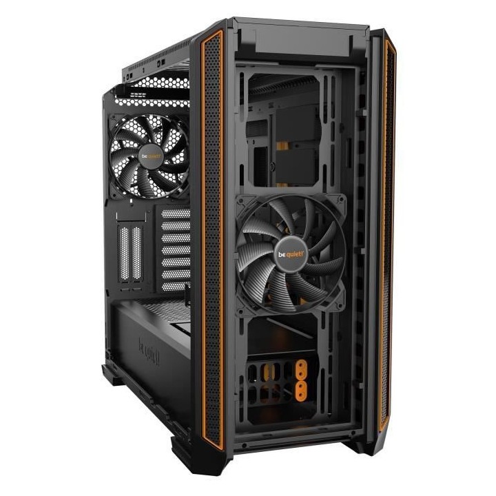 BE QUIETE BOITIER PC SILENT BASE 601 - Noir / Orange - Verre trempé -