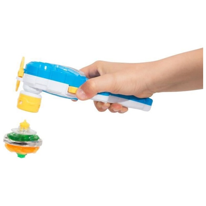 INFINITY NADO – TOUPIE AVEC LANCEUR MAGNÉTIQUE REVERSIBLE JADE BOW