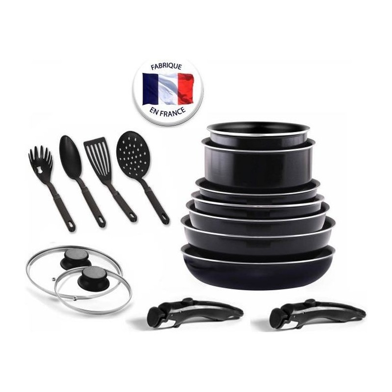 ARTHUR MARTIN AM8970 Batterie de cuisine 15 pcs - Tous feux sauf induction