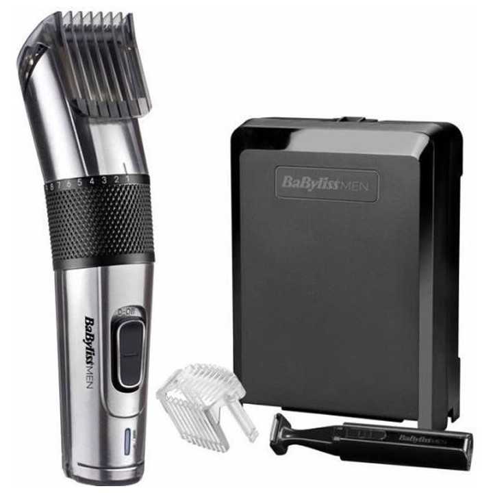 BABYLISS E977E - Tondeuse a cheveux CARBON STEEL - 26 étapes de longu
