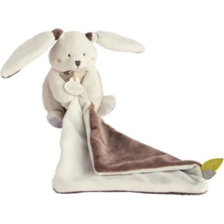 BABY NAT' Les layettes - Pantin avec doudou lapin 12 cm - gris
