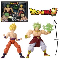 Figurine Dragon Stars BANDAI - Dragon Ball Super - 17 cm - Super Saiyan Goku vs Super Saiyan Broly - 37168