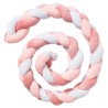 Tresse de décoration BABYCALIN - Coussin - Velours - 200 cm - Rose - BABYCALIN