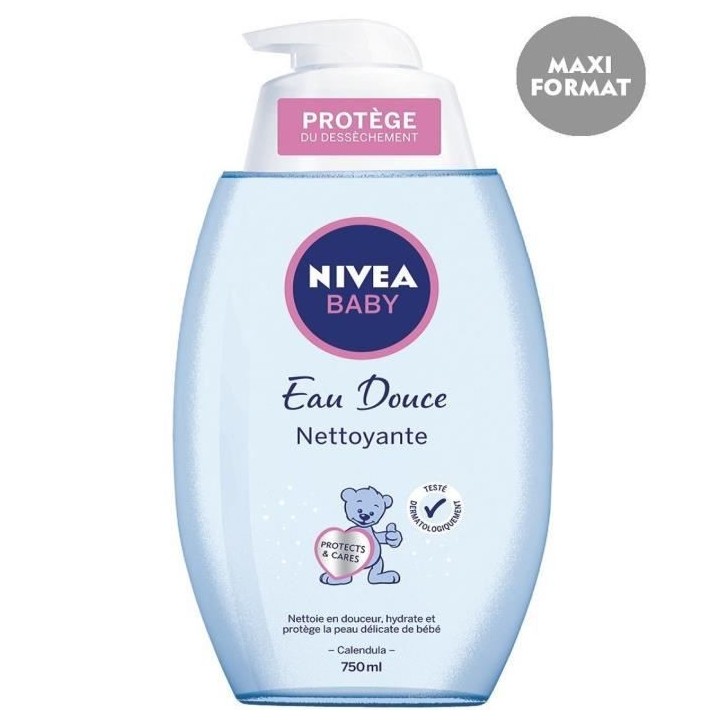 Eau Nettoyante NIVEA BABY 750ml - Lot de 9
