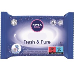 63 Lingettes NIVEA BABY Fresh & Pure - Lot de 12