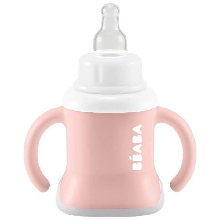 Béaba Tasse Evoluclip 3 en 1 Old Pink