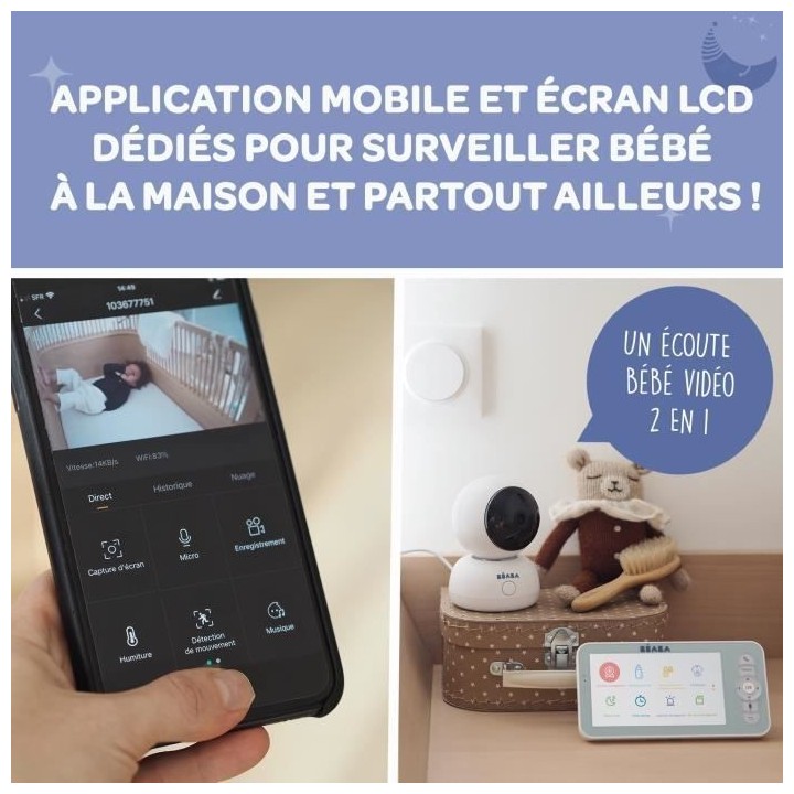 BEABA, Ecoute bébé Vidéo Zen Premium