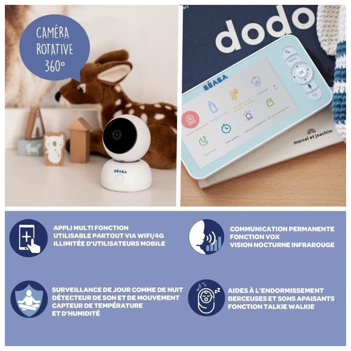 BEABA, Ecoute bébé Vidéo Zen Premium