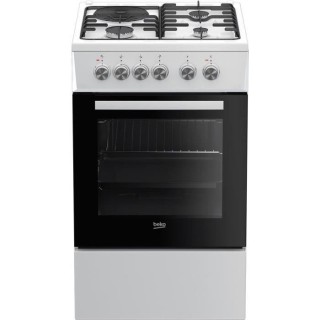 BEKO - FSS53000DW - Cuisiniere 50 cm - 3 Gaz + 1 Electrique - 60 L - C