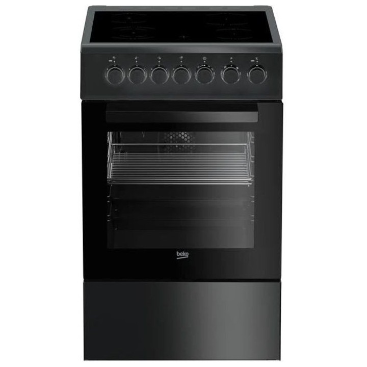 Cuisiniere pose libre BEKO FSS57100GAC - 4 foyers vitrocéramiques - F