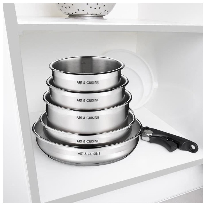 ART & CUISINE AC24BPS - Batterie de cuisine 28 pieces - Tous feux dont