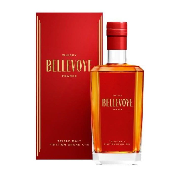 BELLEVOYE - ROUGE - Whisky - Triple Malt - Origine : France - 43 % alc