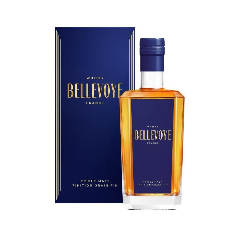 BELLEVOYE - BLEU - Whisky - Triple Malt - Origine : France - 40 % alcool - bouteille 70 cl