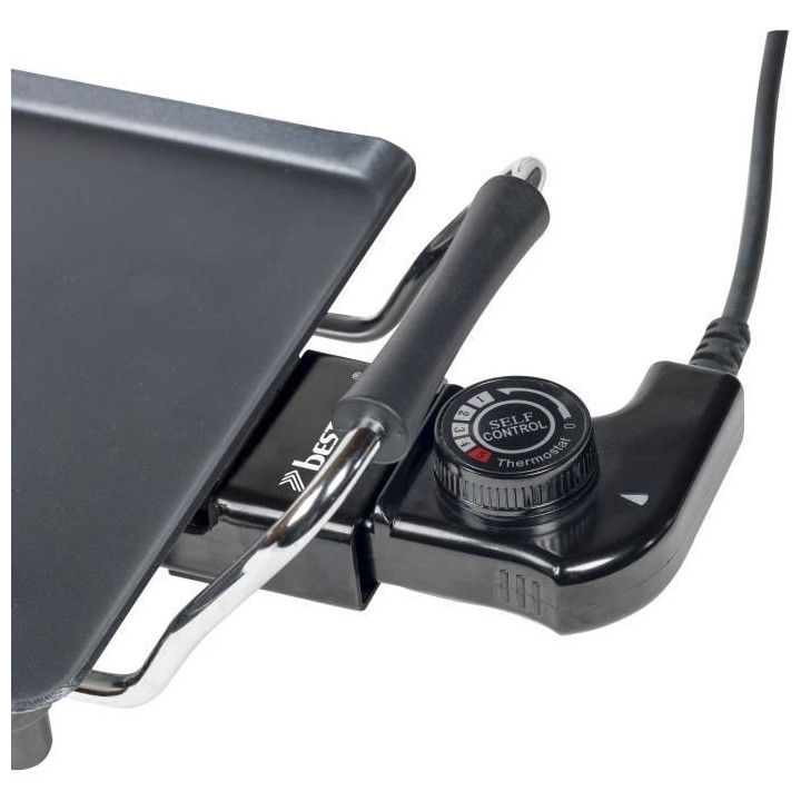 Bestron Grill de table Plancha 1000 W 21 x 21 cm ABP600