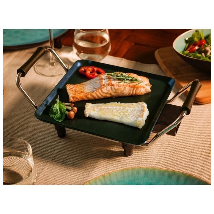 Bestron Grill de table Plancha 1000 W 21 x 21 cm ABP600