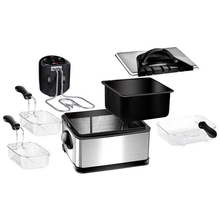 FAGOR FG124 - Friteuse Electrique - 4L - 2000W - 1,8 Kg de frites - 3